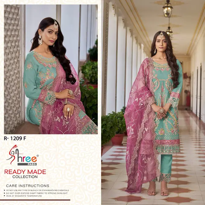 Ramsha R 1209 Nx E To H Organza Readymade Pakistani Suits Wholesale Price In Surat
